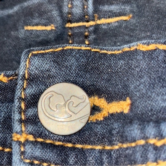 Xhilaration Jeans Juniors Size 9 Dark Wash Blue Skinny Mid Rise - Picture 6 of 7